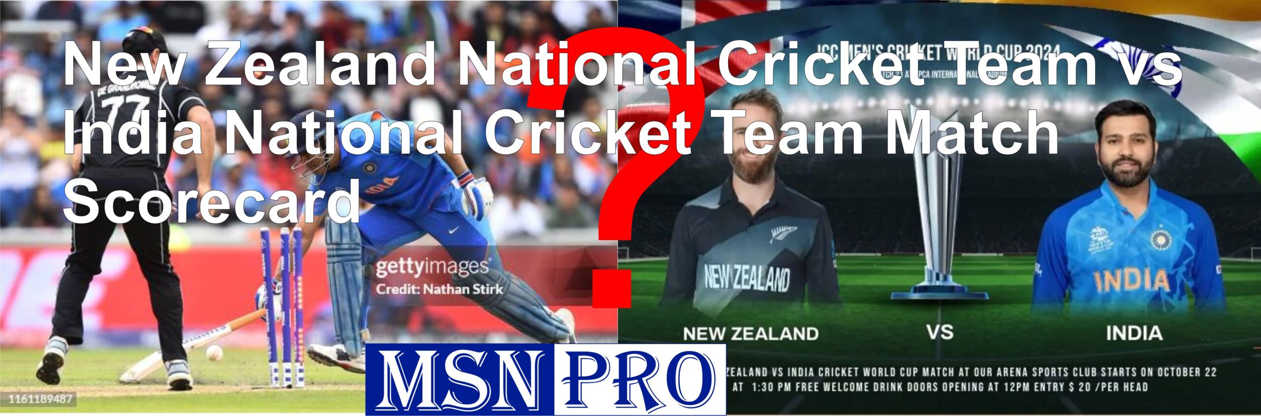 New Zealand National Cricket Team vs India National Cricket Team Match Scorecard