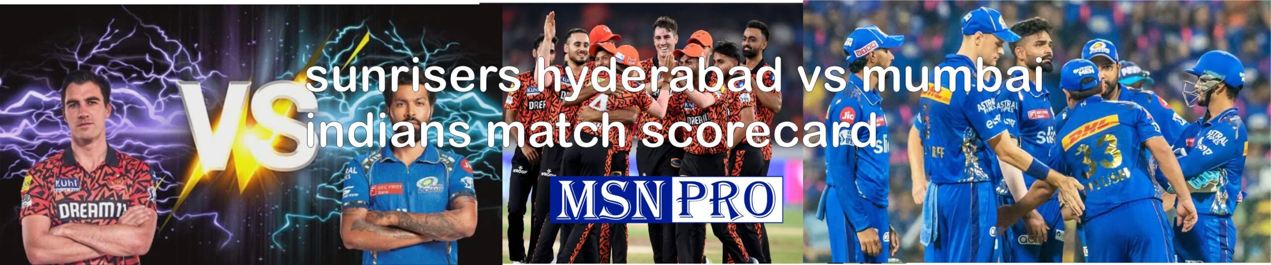 sunrisers hyderabad vs mumbai indians match scorecard